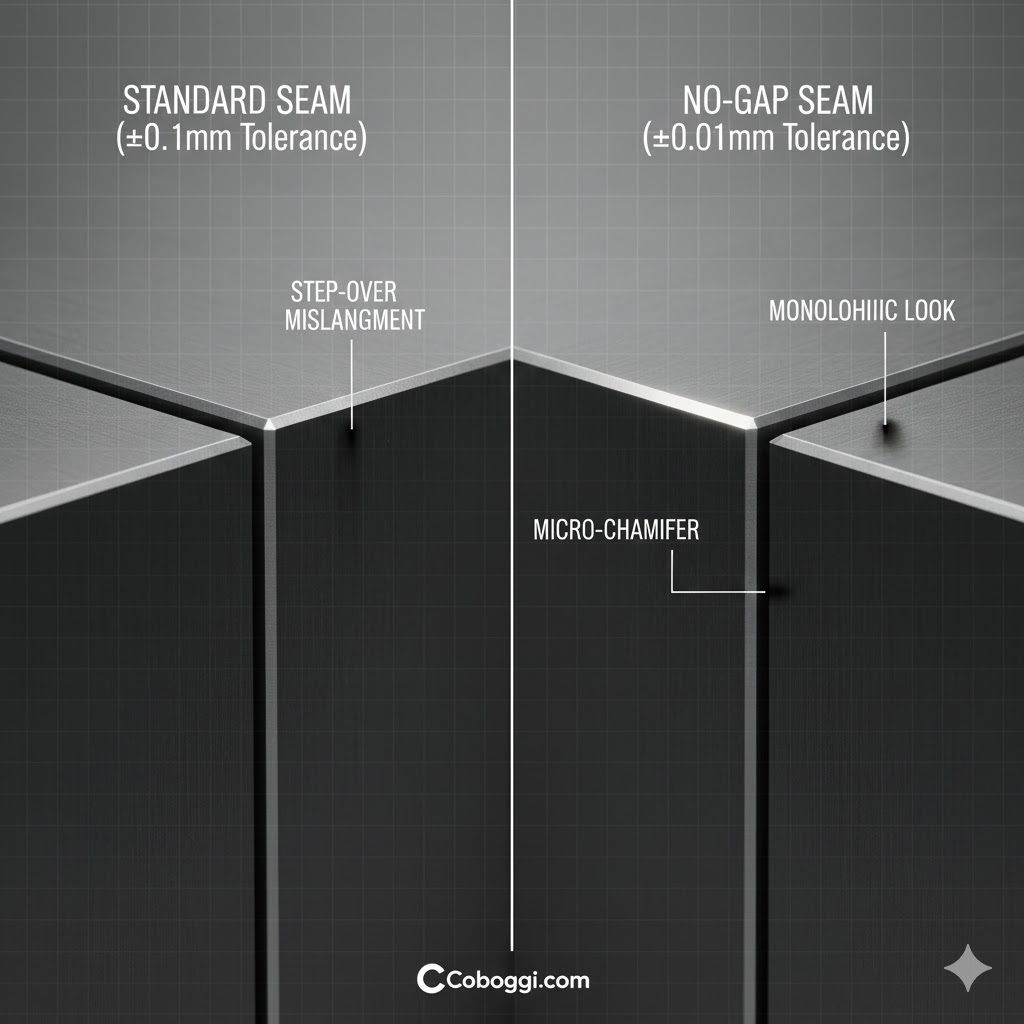 No-Gap seam vs. a Standard seam